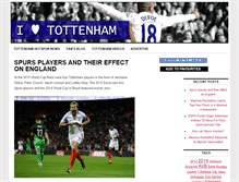 Tablet Screenshot of ilovetottenham.com